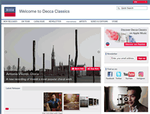 Tablet Screenshot of deccaclassics.com